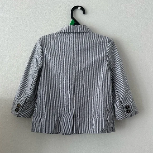 Janie and Jack Stripe Seersucker Suit Blazer - Picture 2 of 5